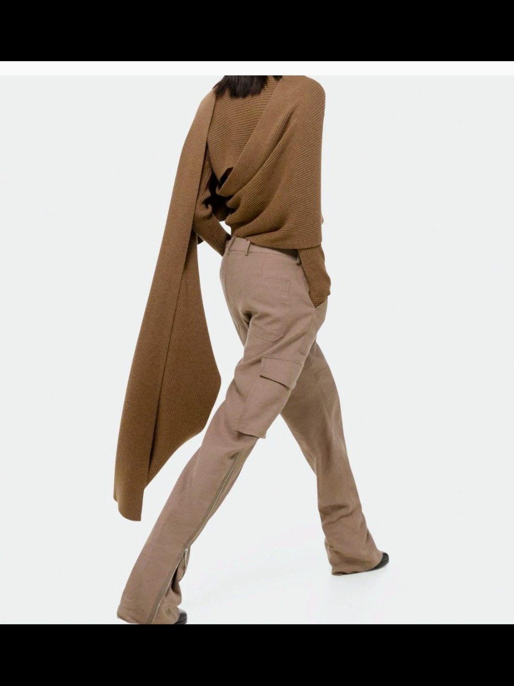 Helmut Lang Arch Carpenter High-Rise Cargo Pants in Archwood New SZ 4 US Women